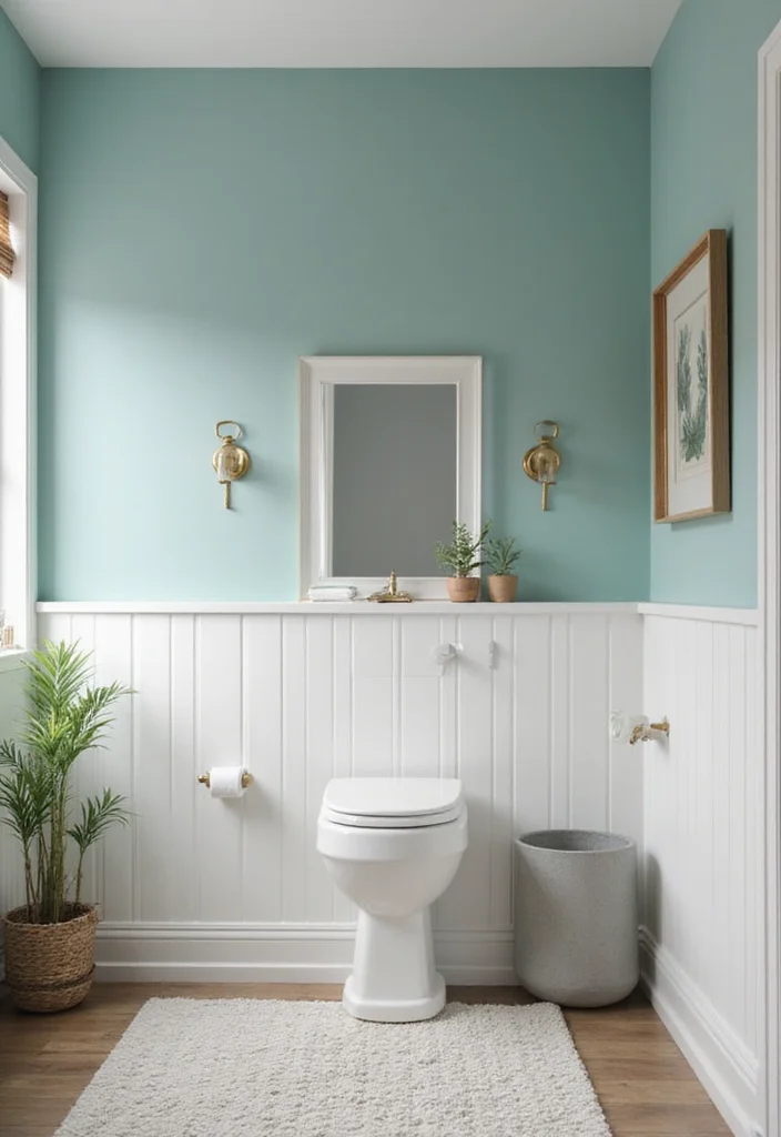 10 Bathroom Baseboard Ideas for a Clean Finished Look 34 10 Bathroom Baseboard Ideas for a Clean Finished Look - 4. Painted MDF Baseboards