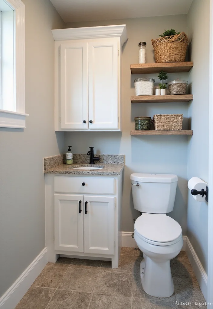 10 Garage Bathroom Ideas for Practical Extra Space - 8. Smart Storage Solutions