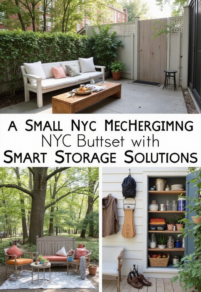 10 NYC Backyard Ideas for Creative Small Space Living - 10. Smart Storage Solutions: Keep It Tidy