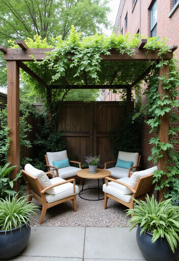 10 NYC Backyard Ideas for Creative Small Space Living - 7. Shade Solutions: Enjoy Your Space Year-Round