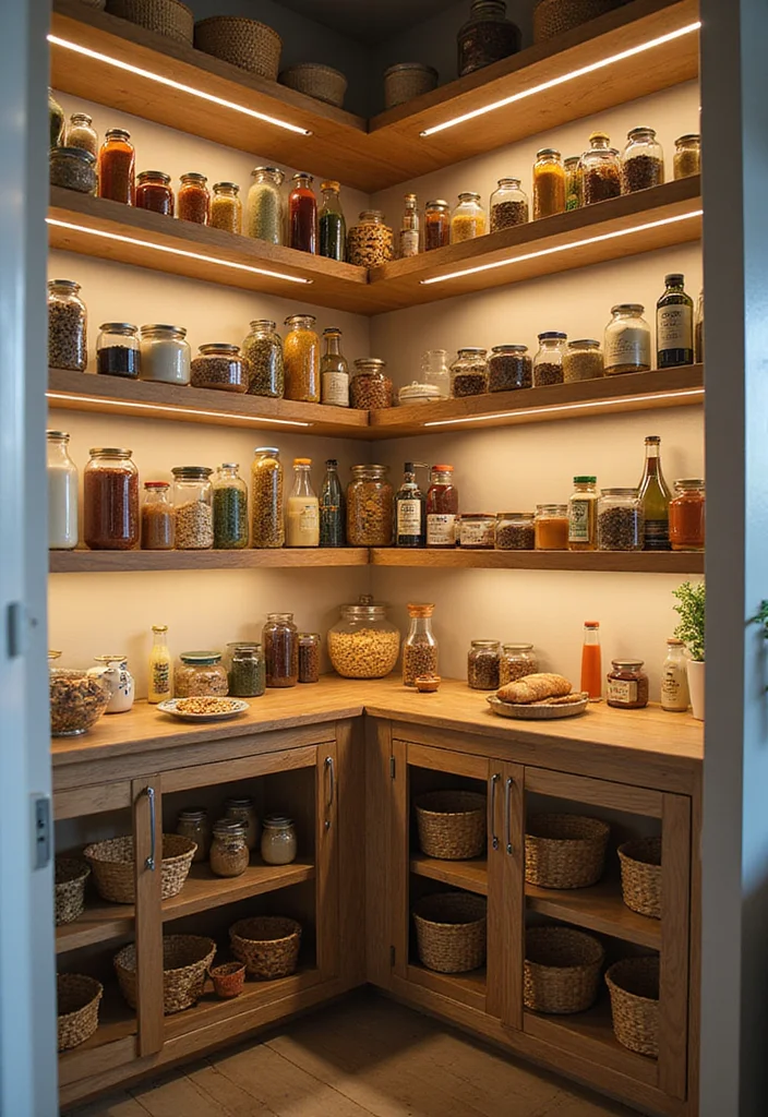 10 Small Corner Kitchen Ideas to Maximize Every Inch - 1. Corner Pantry Shelving