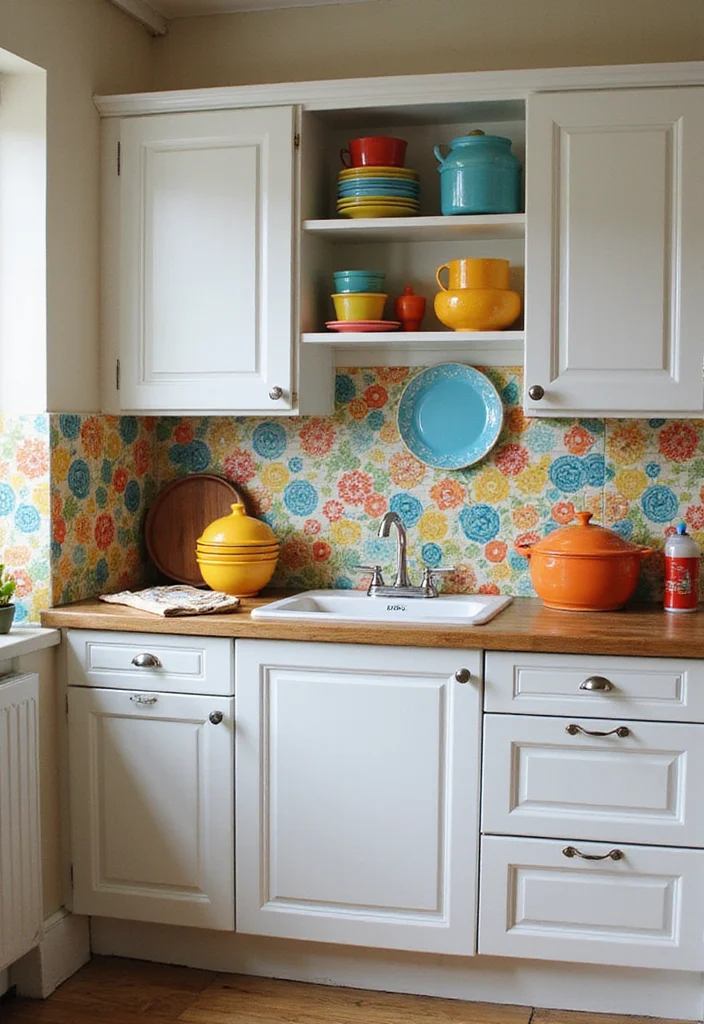 10 Unfitted Kitchen Ideas with Flexible Open Layouts - 6. Colorful Accents