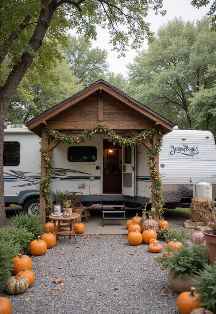 12 Backyard RV Parking Ideas for Organized Practical Layouts - 12. Seasonal Decorations