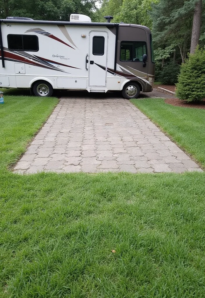 12 Backyard RV Parking Ideas for Organized Practical Layouts - 2. Paved Parking Pads