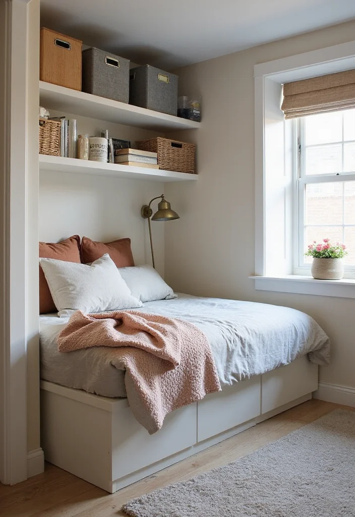 12 Bedroom Alcove Ideas for Smart Cozy Layouts - 5. Storage Under the Bed