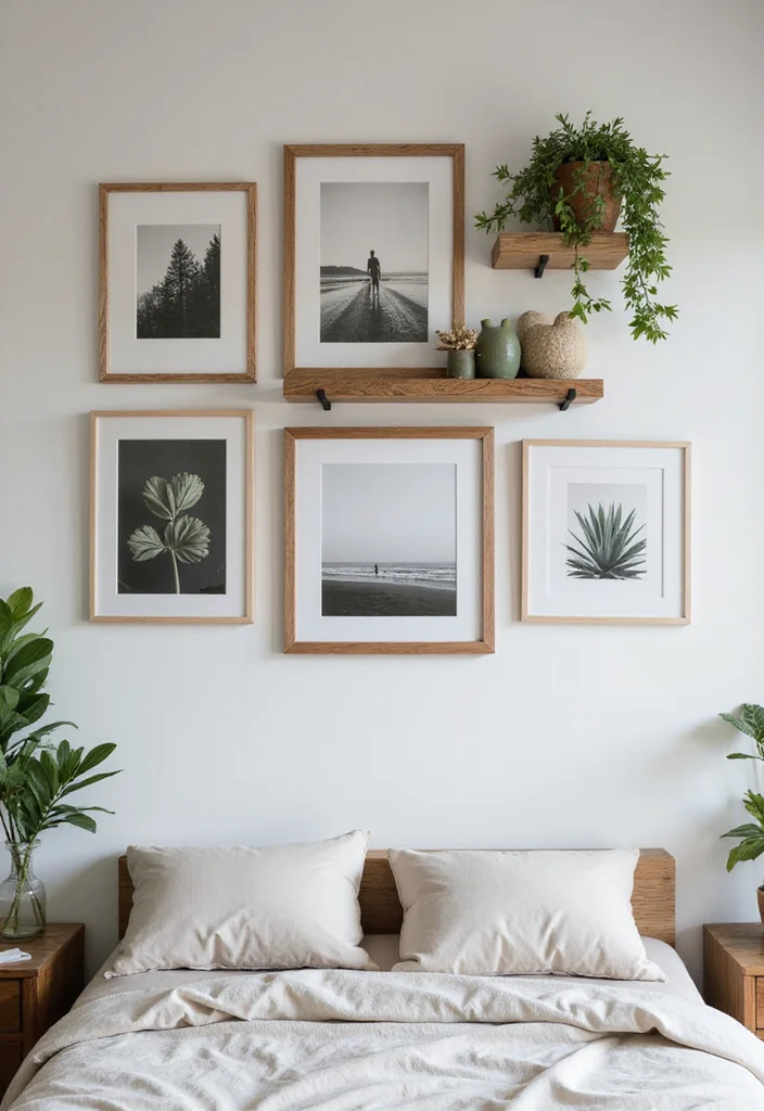 12 Bedroom Picture Wall Ideas for Personalized Decor - 2. Natural Elements