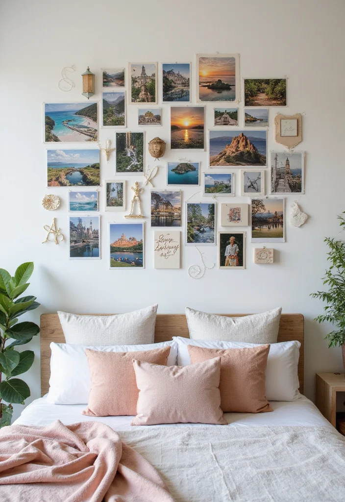 12 Bedroom Picture Wall Ideas for Personalized Decor - 4. Thematic Collages