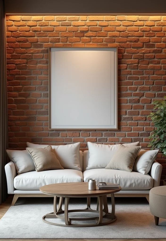 12 Brick Wall Living Room Ideas for Rustic Textured Character 67 12 Brick Wall Living Room Ideas for Rustic Textured Character - 7. Textured Accent Wall