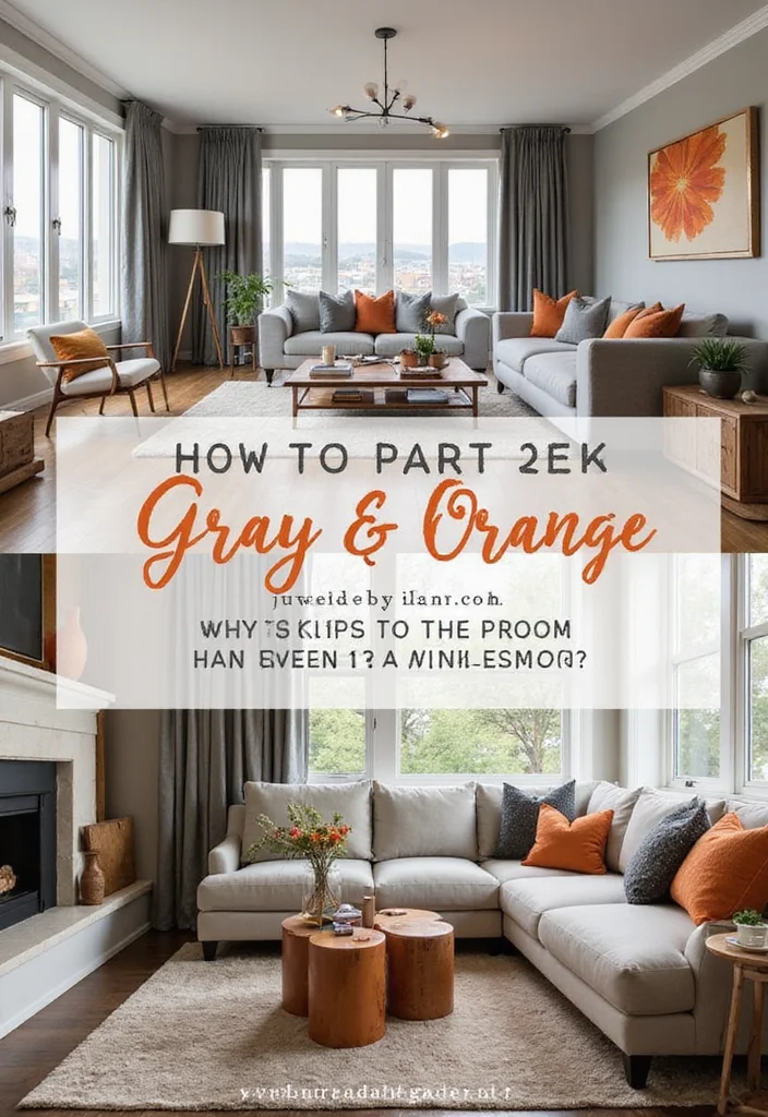 12 Gray and Orange Living Room Ideas with Energetic Balance - Conclusion