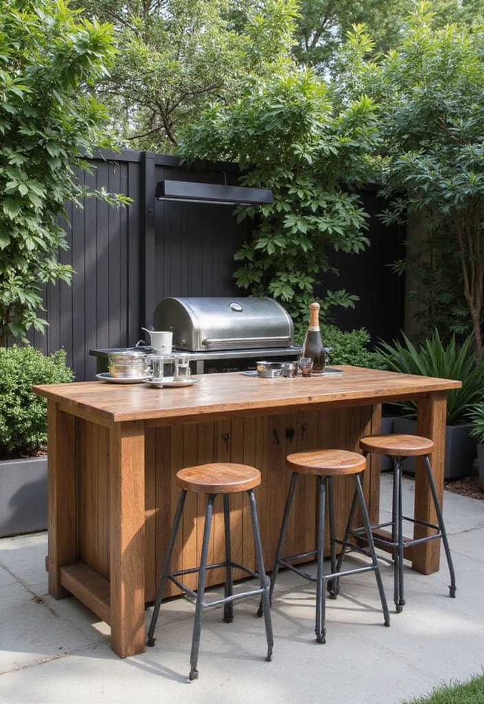 12 Grill Backyard Ideas for Easy Outdoor Cooking - 1. Compact Grill Islands