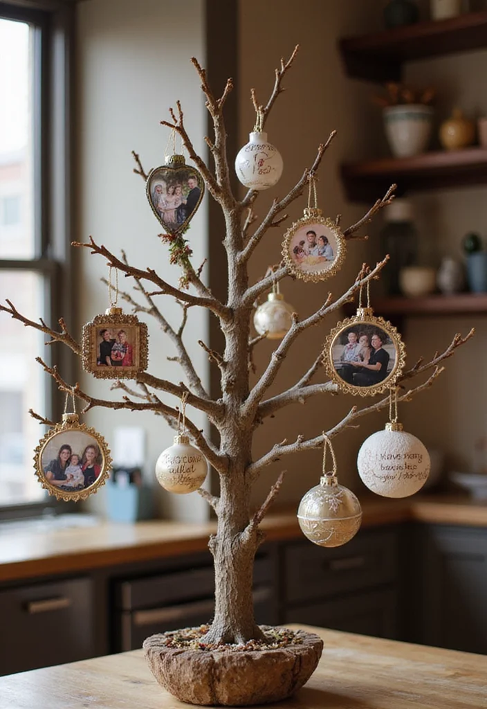 12 Kitchen Island Christmas Decor Ideas for Festive Charm - 8. Personalized Ornaments