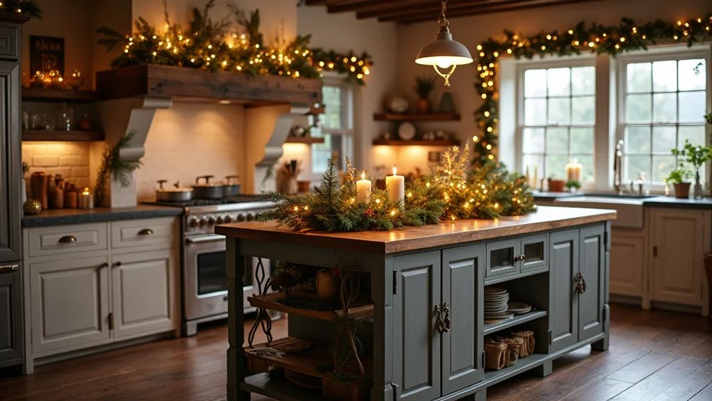 12 Kitchen Island Christmas Decor Ideas for Festive Charm