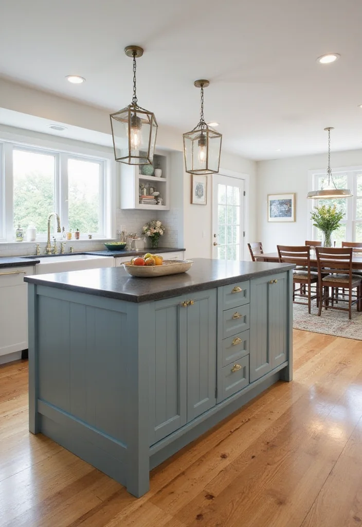 12 Kitchen Island Paneling Ideas for a Custom Built Look - 3. Board and Batten
