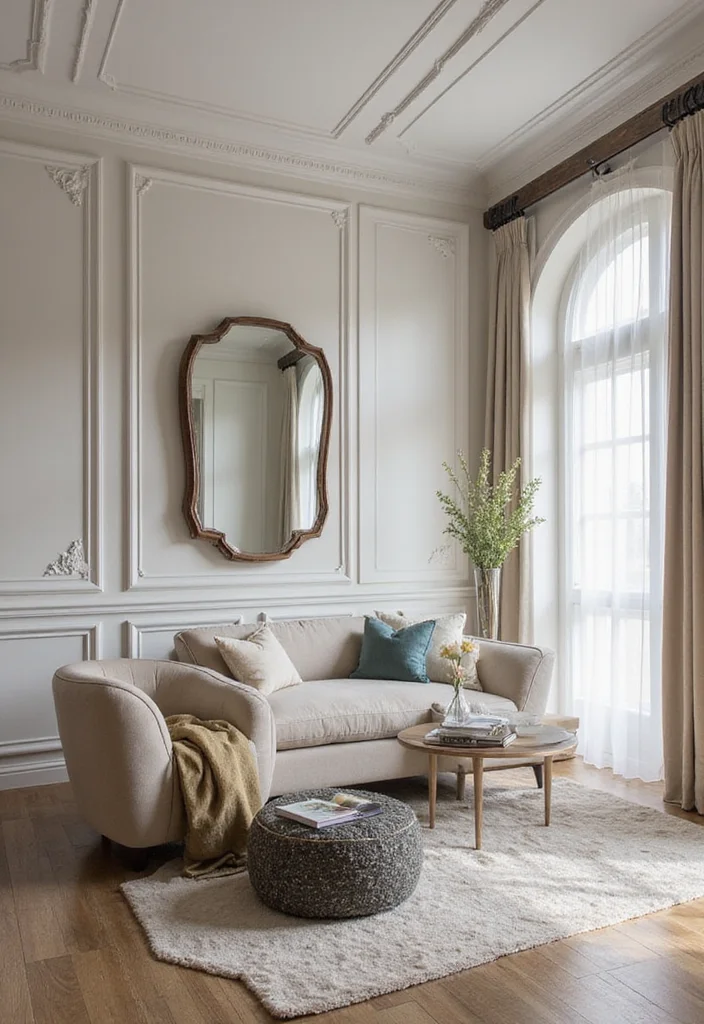 12 Living Room Molding Ideas for Elegant Architectural Detail - 7. Layered Molding