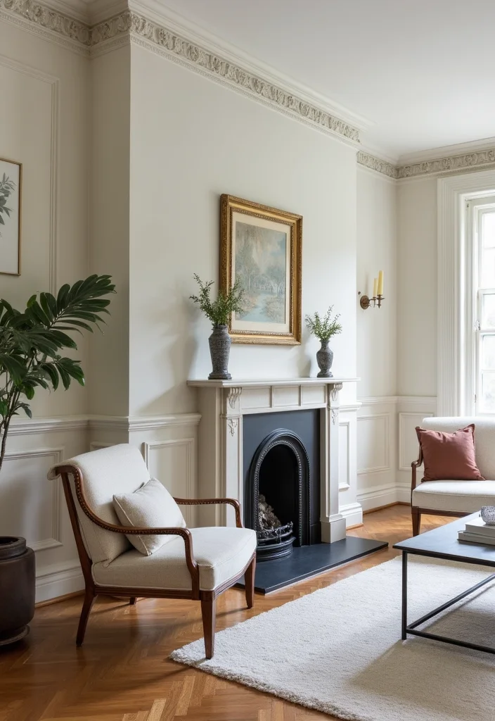 12 Living Room Molding Ideas for Elegant Architectural Detail - 8. Decorative Baseboards