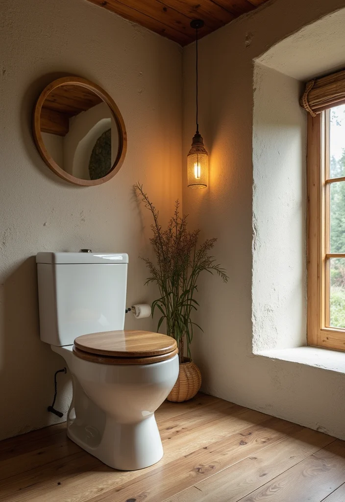 12 Log Cabin Bathroom Ideas for Warm Rustic Charm - 10. Eco-Friendly Toilets