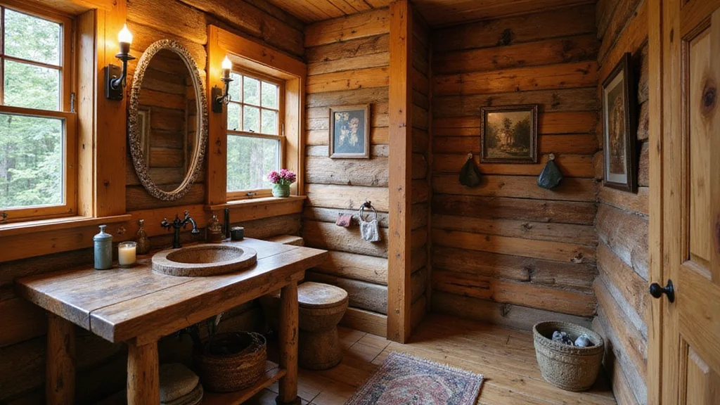 12 Log Cabin Bathroom Ideas for Warm Rustic Charm