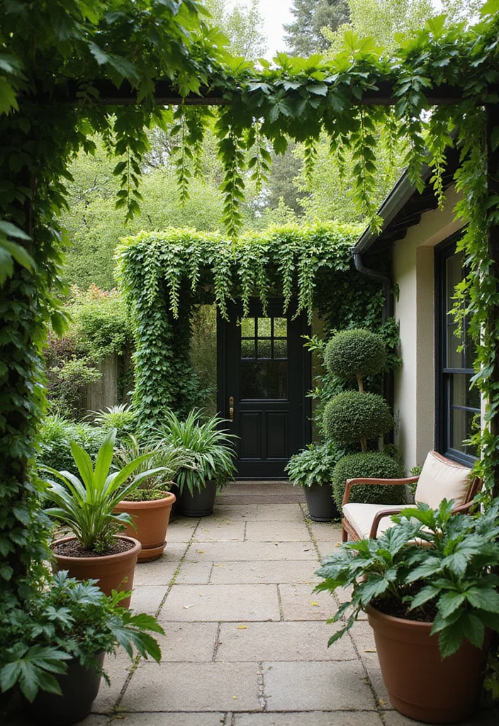 12 Romantic Backyard Ideas for Cozy Evenings Outdoors - 6. Lush Greenery Accents