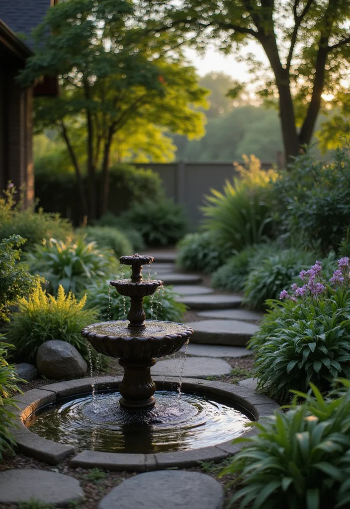 12 Romantic Backyard Ideas for Cozy Evenings Outdoors - 9. Water Features for Relaxation