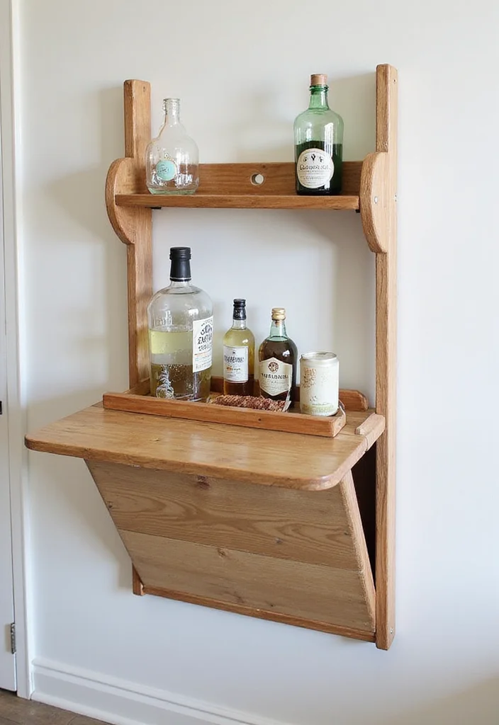 12 Small Backyard Bar Ideas for Casual Outdoor Entertaining 67 12 Small Backyard Bar Ideas for Casual Outdoor Entertaining - 7. The DIY Fold-Down Bar