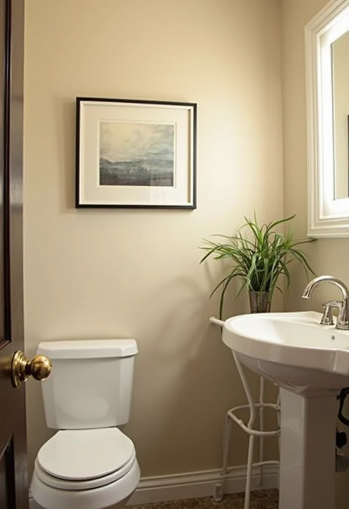 12 Small Beige Bathroom Ideas for Soft Neutral Spaces - 4. Soft Beige Wall Paint