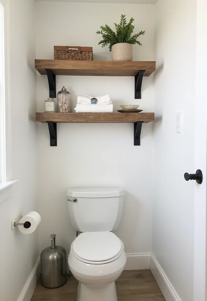 12 Small Coastal Bathroom Ideas with Breezy Light Style 111 12 Small Coastal Bathroom Ideas with Breezy Light Style - 11. Creative Storage Solutions