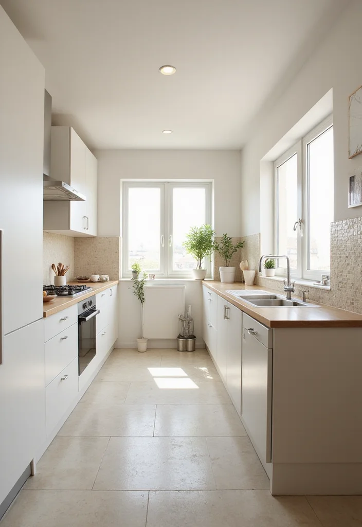 12 Small U Shaped Kitchen Ideas for Better Flow and Storage 111 12 Small U Shaped Kitchen Ideas for Better Flow and Storage - 11. Light Colors to Open Up Space