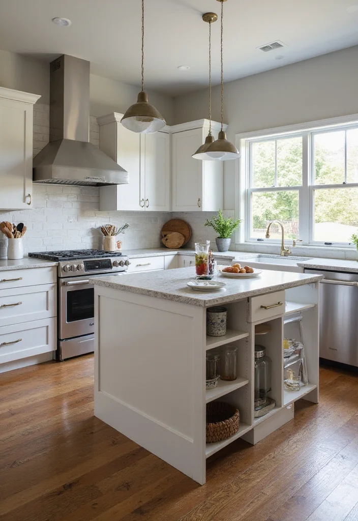 12 Small U Shaped Kitchen Ideas for Better Flow and Storage 67 12 Small U Shaped Kitchen Ideas for Better Flow and Storage - 7. Multi-Functional Furniture