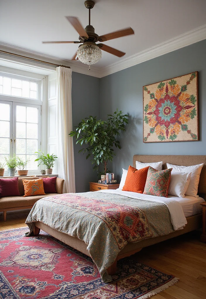 12 Spring Bedroom Ideas for Light Fresh Seasonal Style - 10. Use Colorful Accent Pieces