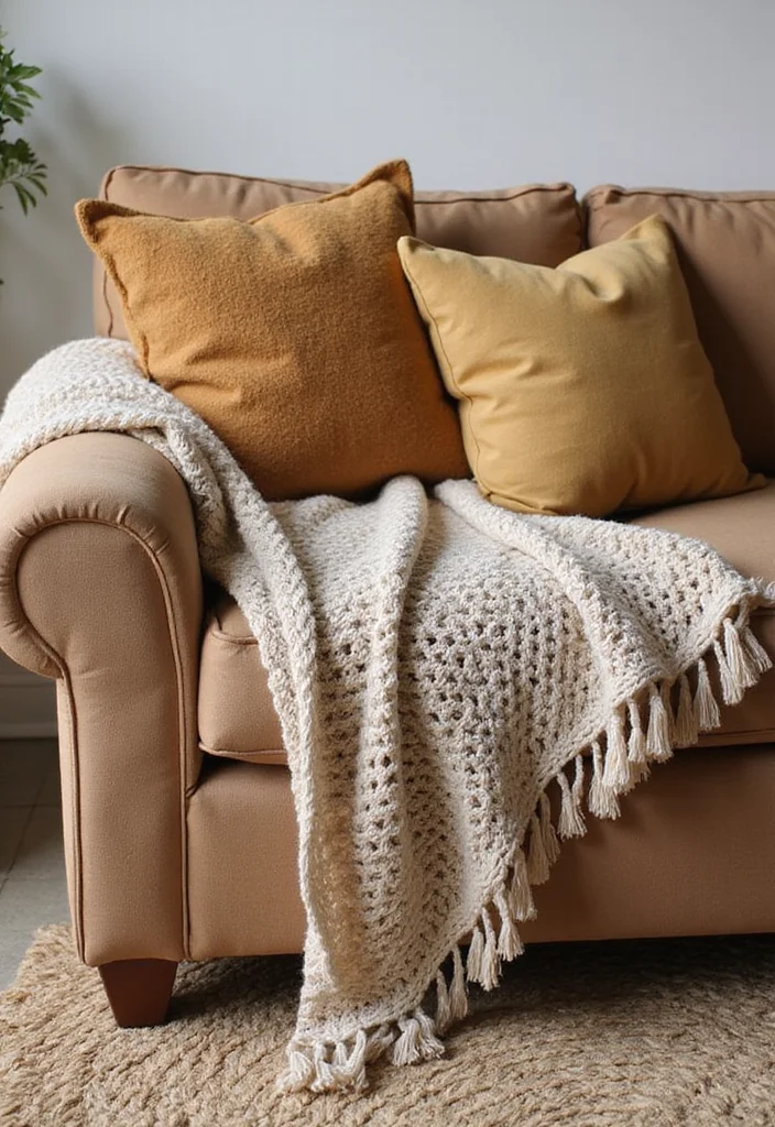 12 Tan Living Room Ideas for Soft Cozy Neutrals - 2. Textured Tan Fabrics