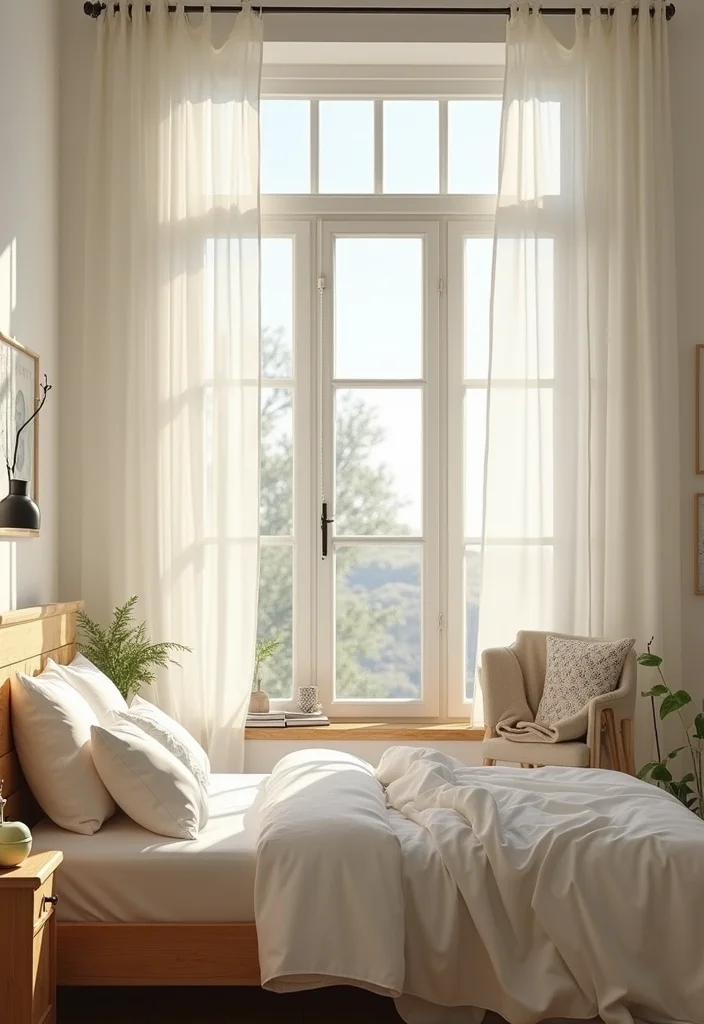 12 White Wall Bedroom Ideas for Clean Modern Simplicity - 1. Embrace Natural Light