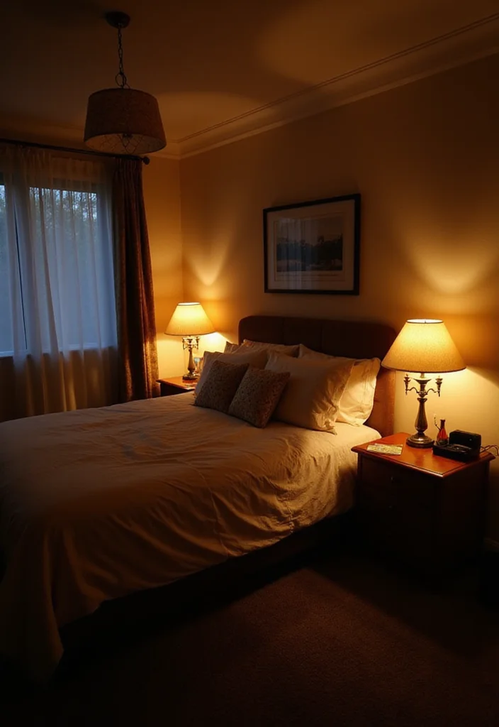 12 White Wall Bedroom Ideas for Clean Modern Simplicity - 4. Soft Lighting Solutions