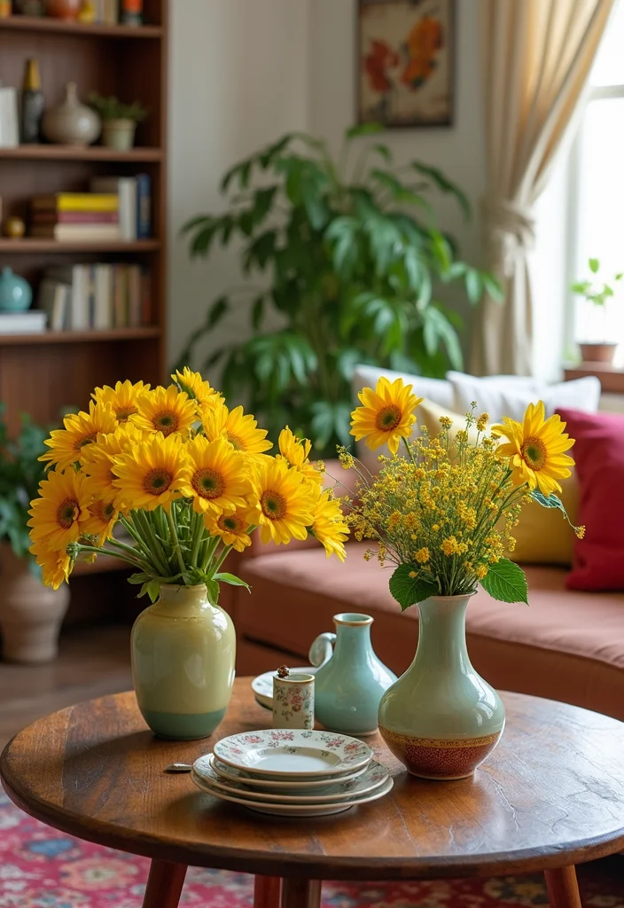 12 Yellow Living Room Ideas for Bright Cheerful Spaces 100 12 Yellow Living Room Ideas for Bright Cheerful Spaces - 10. Flower Power with Yellow Florals