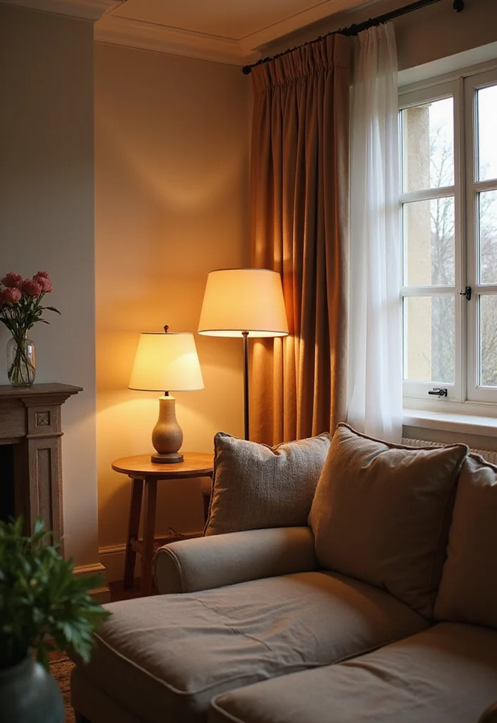 12 Zen Living Room Ideas for Calm Minimal Serenity - 7. Focus on Lighting