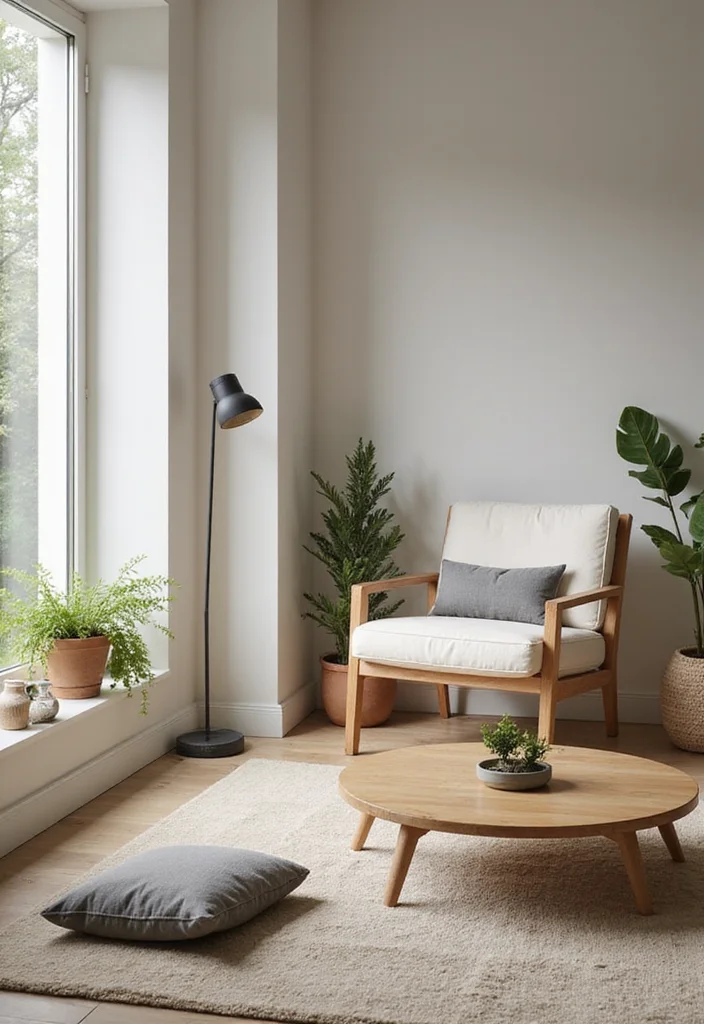 12 Zen Living Room Ideas for Calm Minimal Serenity - 9. Incorporate Mindfulness Pieces