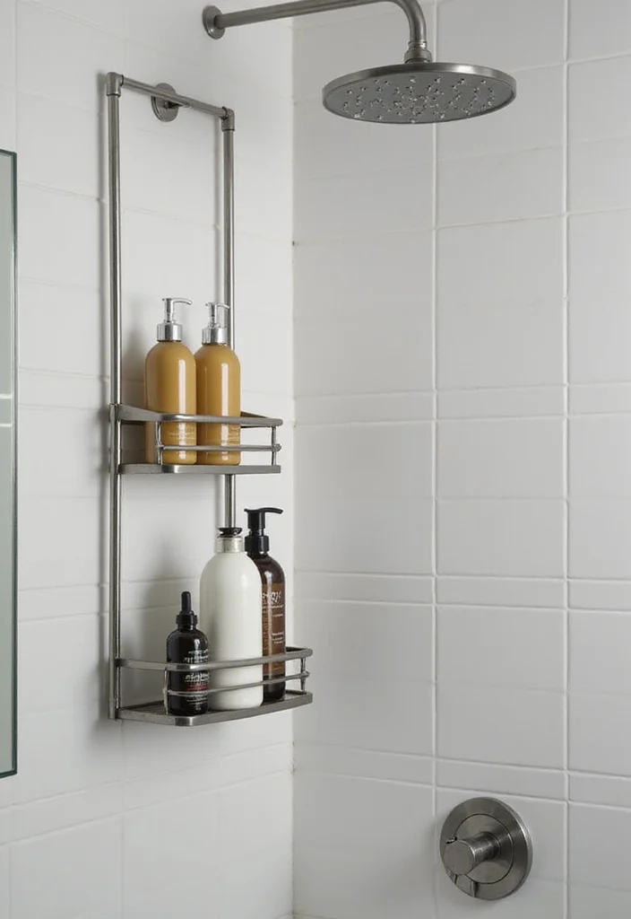 14 Bathroom Wall Storage Ideas to Maximize Small Spaces - 4. Shower Caddy: Keeping Essentials Within Reach