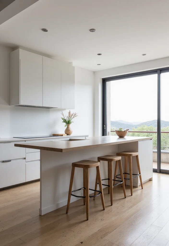 14 Kitchen Breakfast Bar Ideas for Casual Dining and Prep 34 14 Kitchen Breakfast Bar Ideas for Casual Dining and Prep - 4. Minimalist Floating Bar