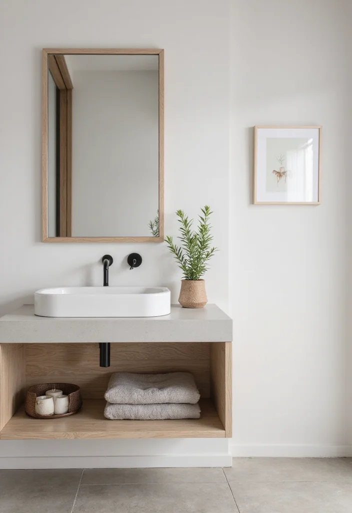 14 Modern Guest Bathroom Ideas for a Stylish Easy Upgrade - 2. Minimalist Design