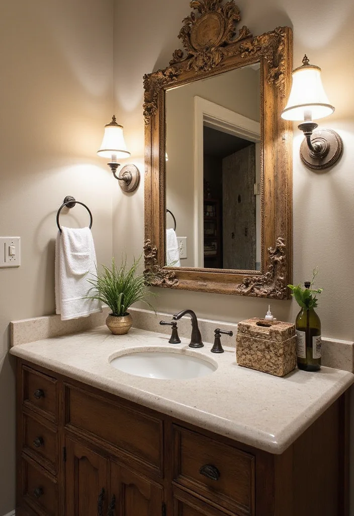 14 Modern Guest Bathroom Ideas for a Stylish Easy Upgrade - 8. Vintage Touches