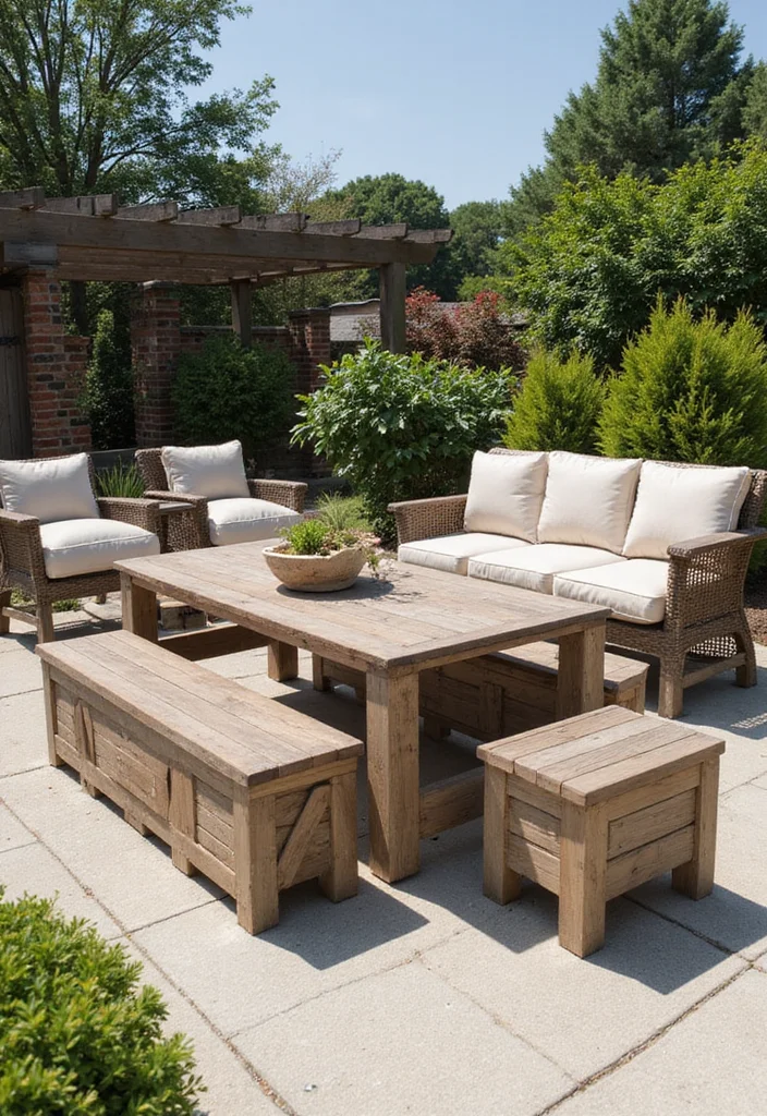 14 New Home Backyard Ideas for a Fresh Functional Start - 8. Multi-Functional Furniture: Smart Solutions