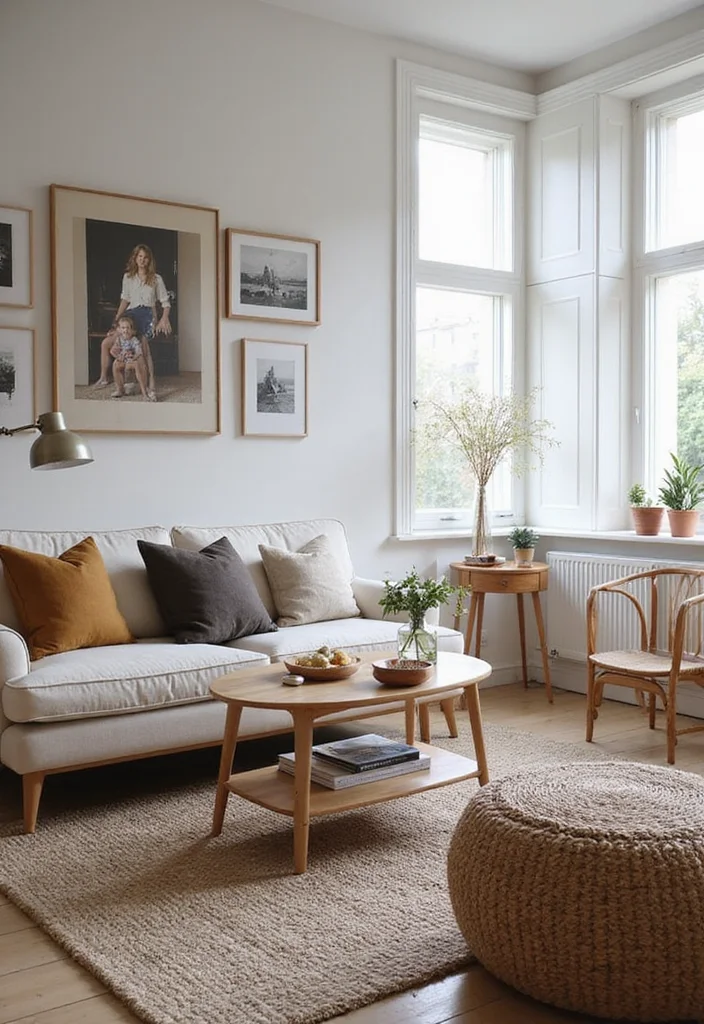 14 Scandinavian Living Room Ideas for Clean Minimal Warmth - 12. Personal Touches