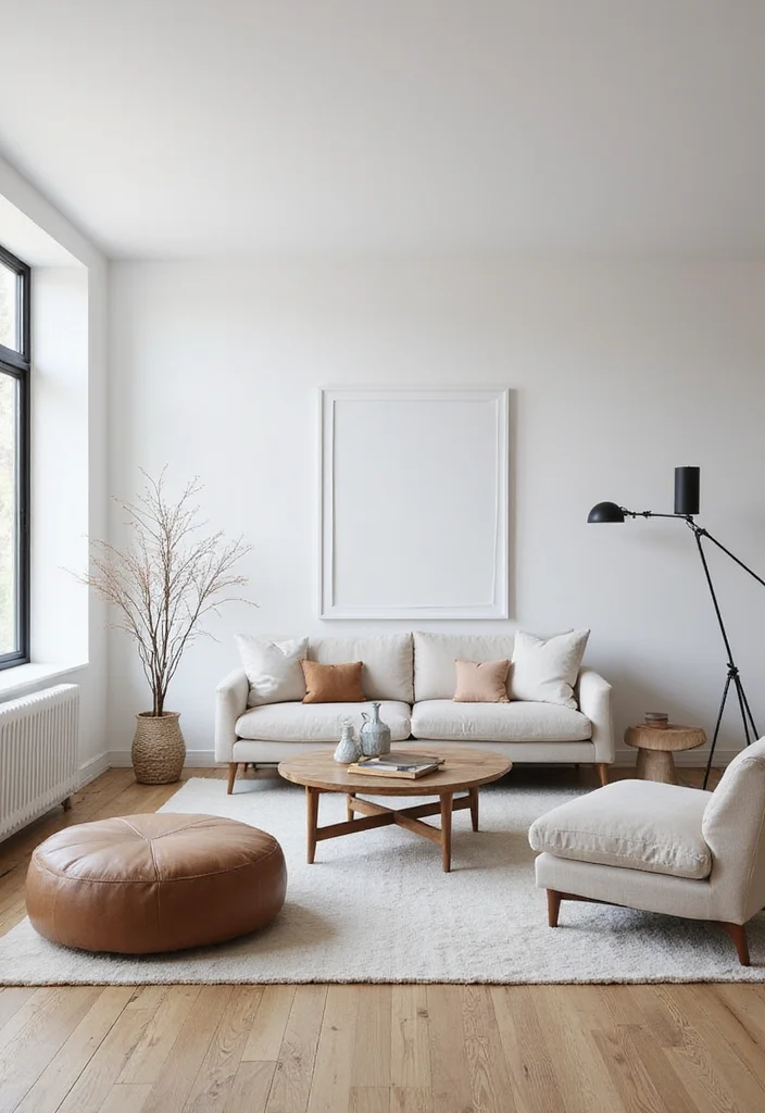 14 Scandinavian Living Room Ideas for Clean Minimal Warmth - 2. Pared-Down Furniture Choices