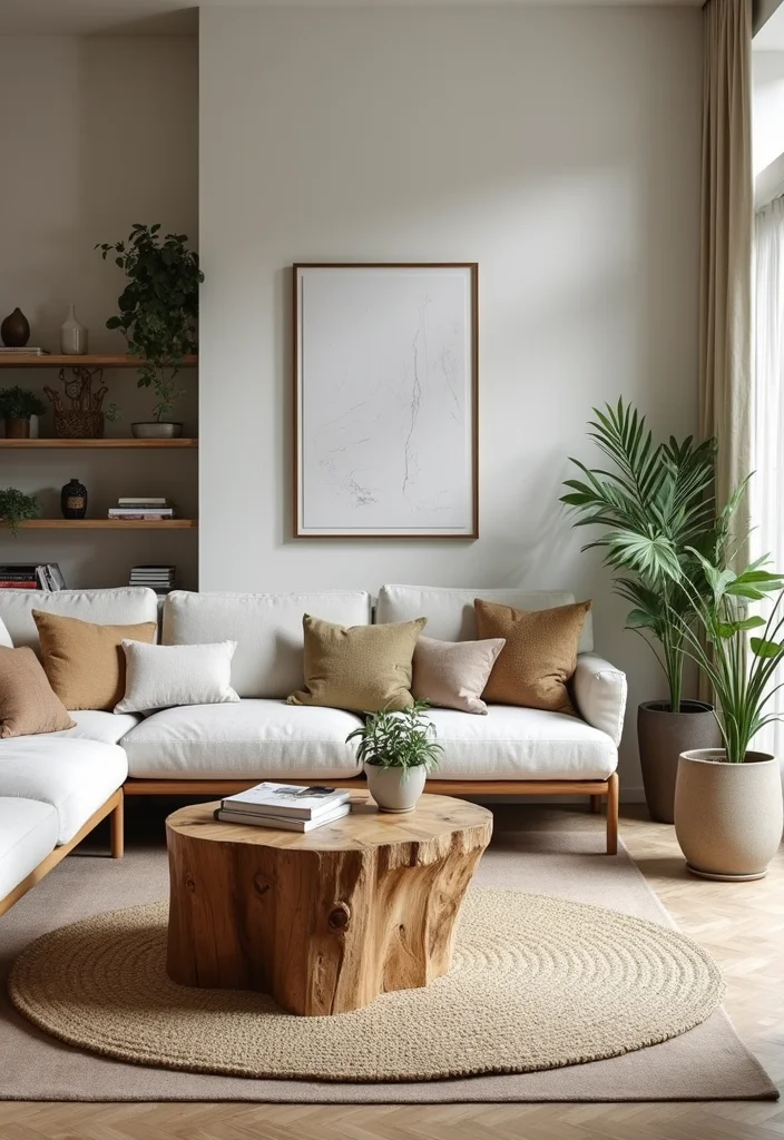 14 Scandinavian Living Room Ideas for Clean Minimal Warmth - 4. Incorporating Natural Elements