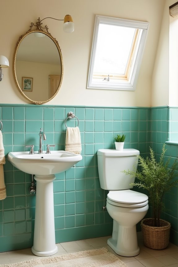 How to Decorate a Retro Bathroom: Essential Tips and Ideas 7 anchor one era two accents