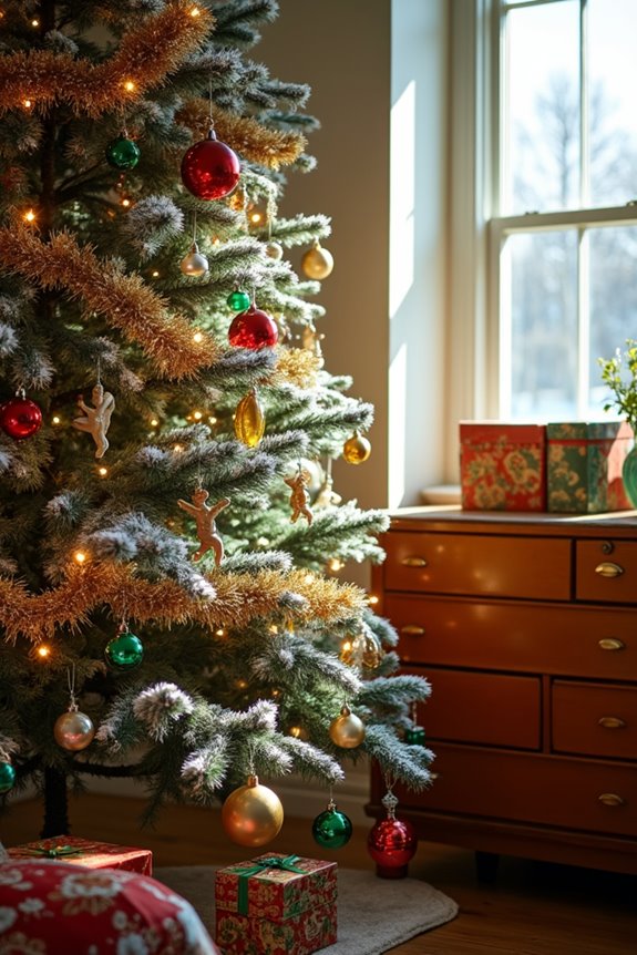 authentic retro ornaments and features