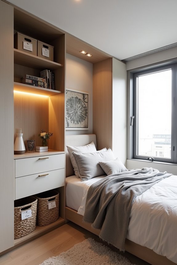 baskets maximize small space storage