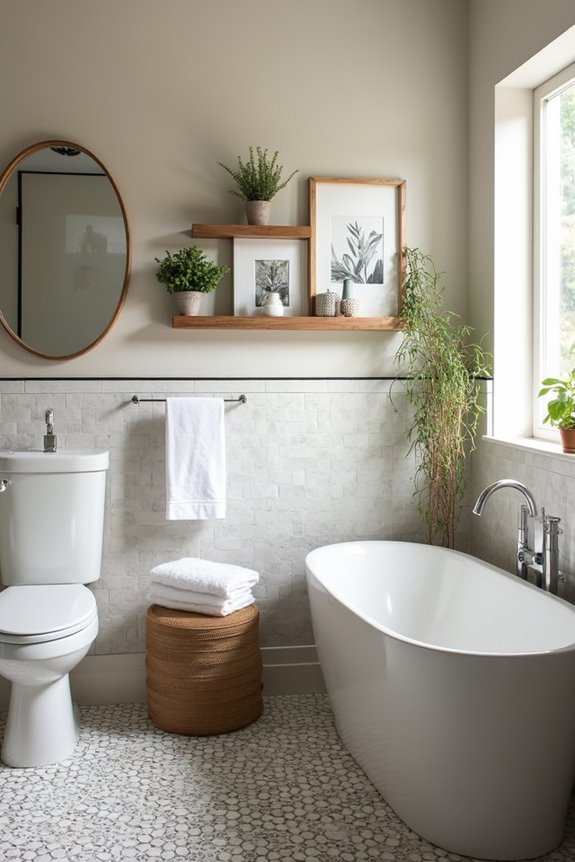 bold wallpaper accent walls rejuvenate bathrooms affordably