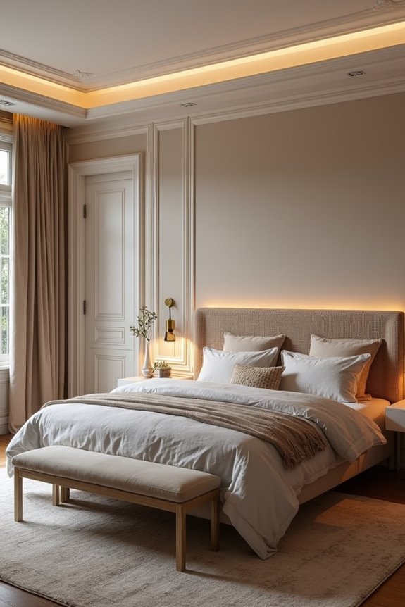 7 Essential Techniques to Decorate Your Bedroom for Every Style 5 layered lighting textured bedding ambiance