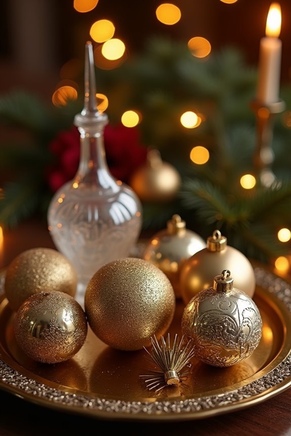 mercury glass brass accessories value