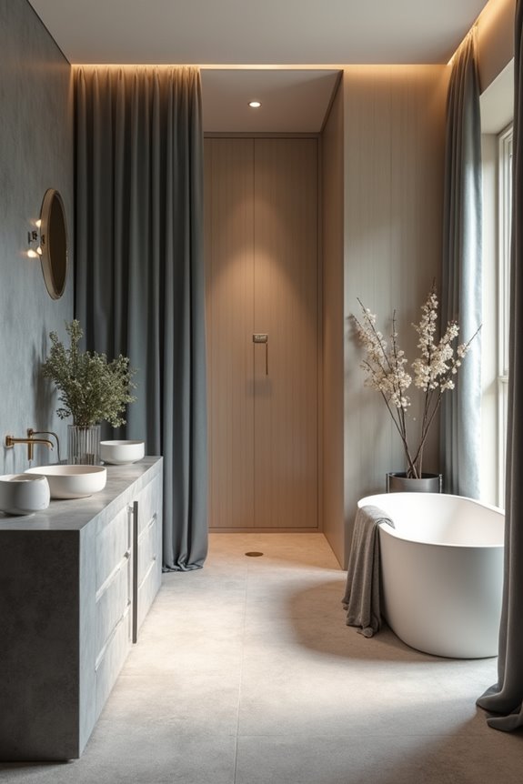 neutral base with analogous blues